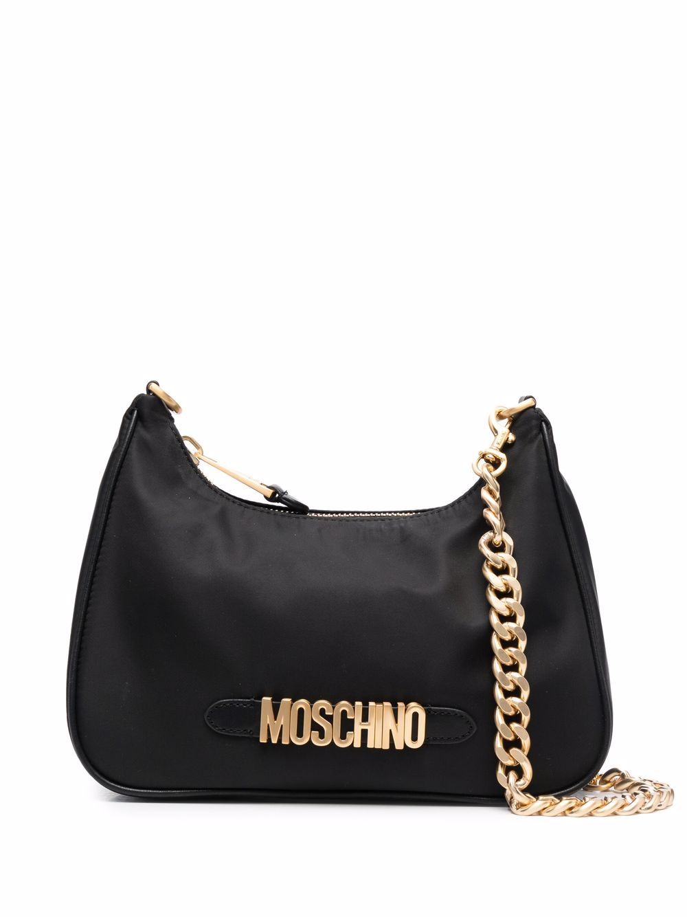 Moschino logo-shoulder bag - Black von Moschino