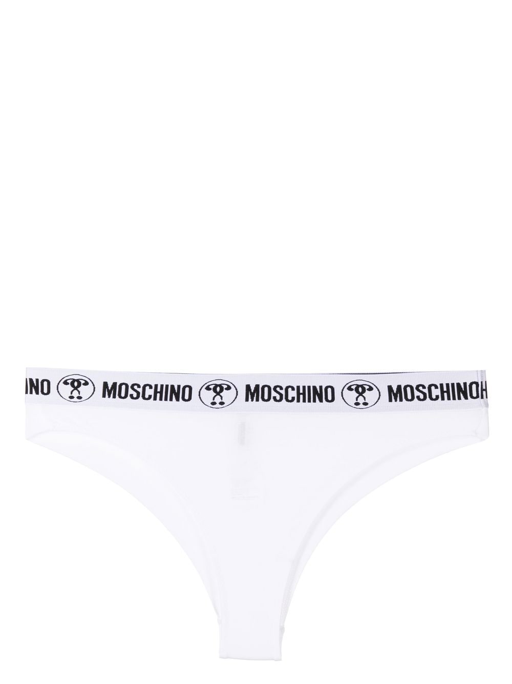 Moschino logo-waist cotton briefs - White von Moschino