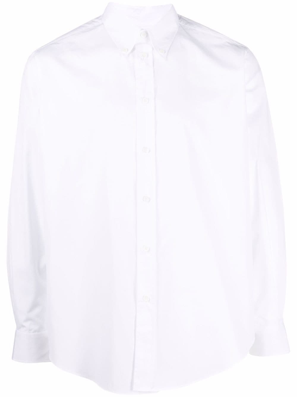 Moschino long-sleeved cotton shirt - White von Moschino