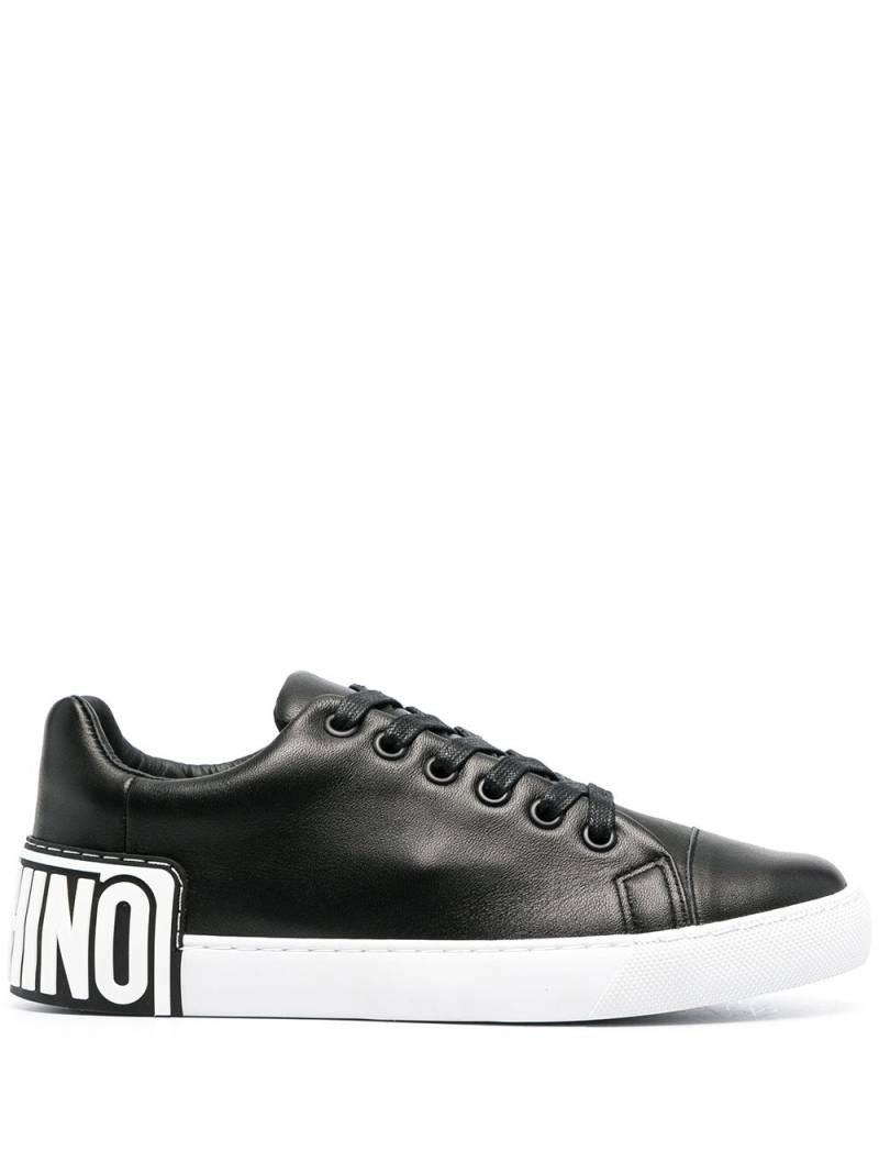 Moschino low-top logo heel sneakers - Black von Moschino