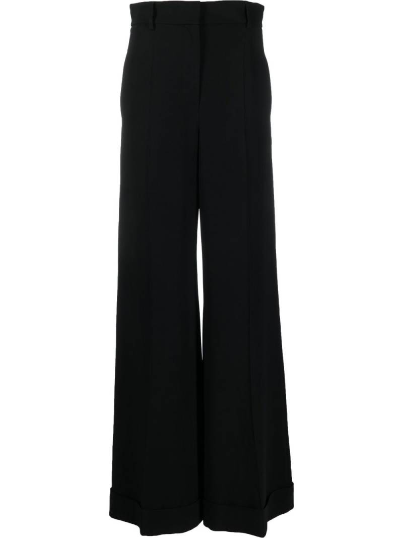 Moschino mid-rise palazzo pant - Black von Moschino