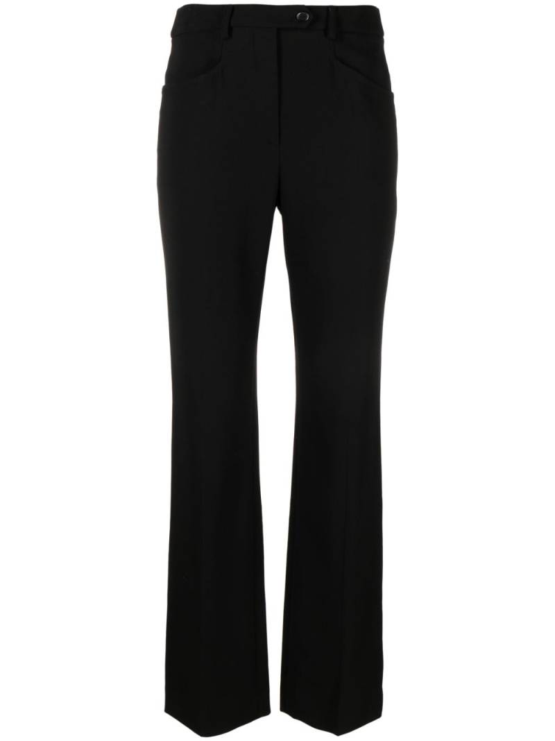 Moschino mid-rise straight-leg trousers - Black von Moschino