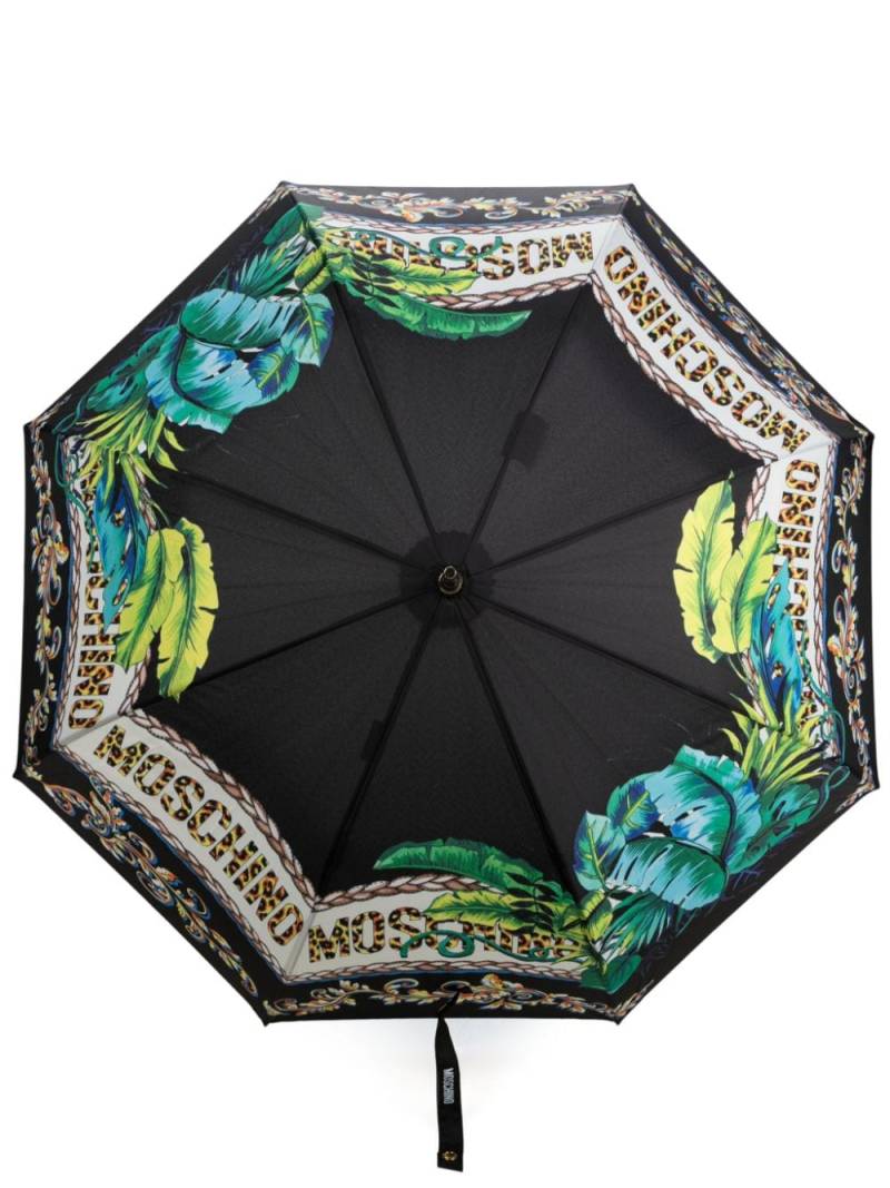 Moschino mix-printed umbrella - Black von Moschino