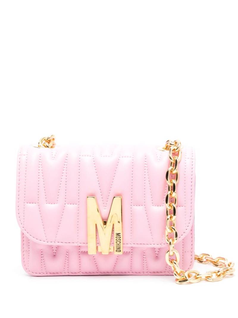 Moschino monogram-embossed shoulder bag - Pink von Moschino