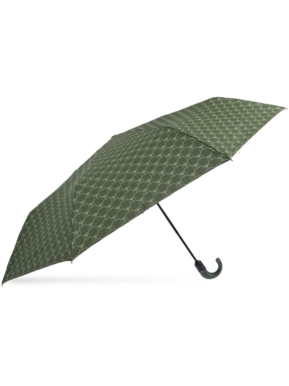 Moschino monogram-print crook-handle umbrella - Green von Moschino