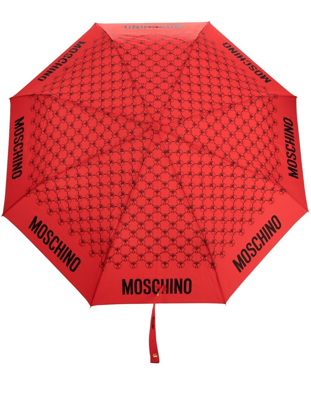 Moschino monogram-print umbrella - Red von Moschino