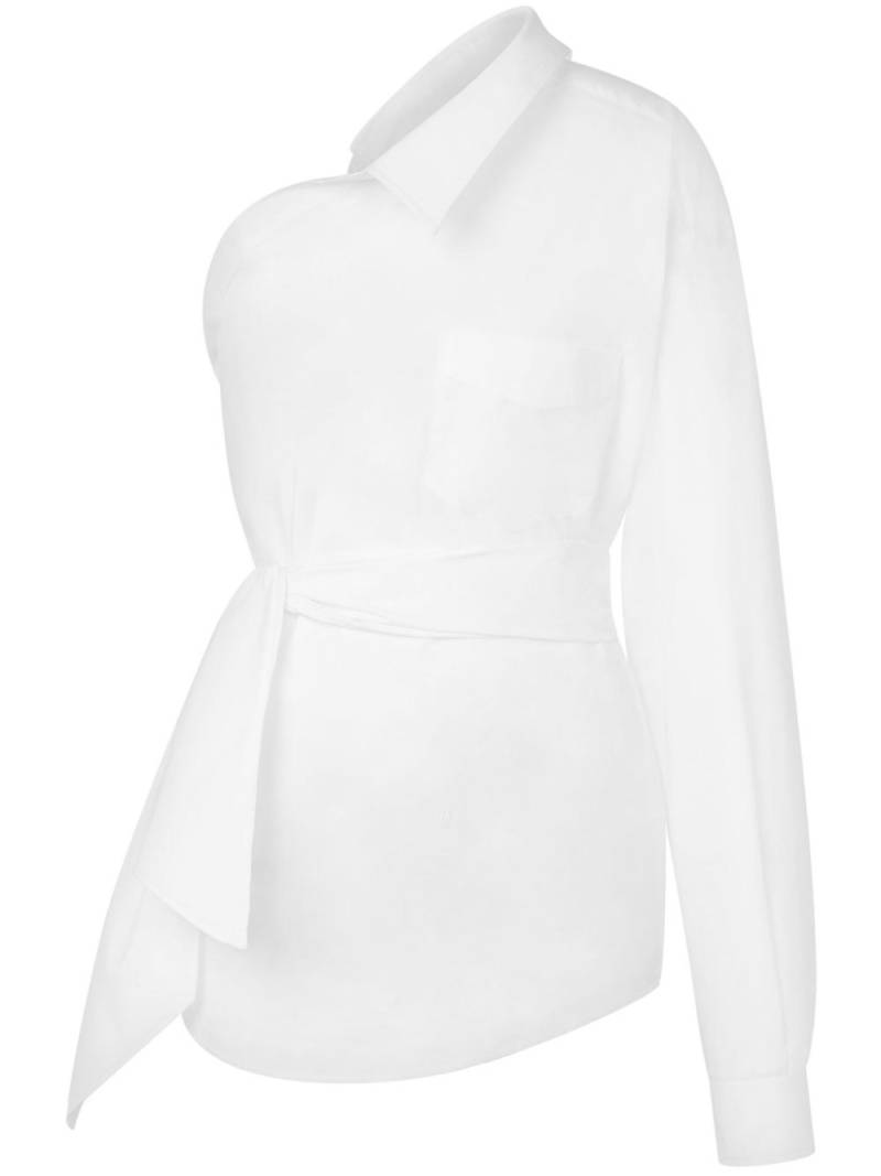 Moschino off-shoulder shirt - White von Moschino