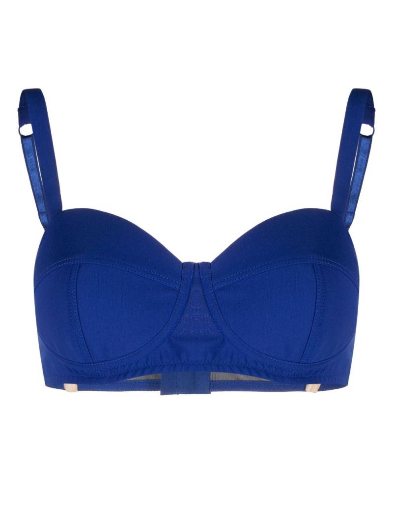 Moschino panelled underwired bra - Blue von Moschino