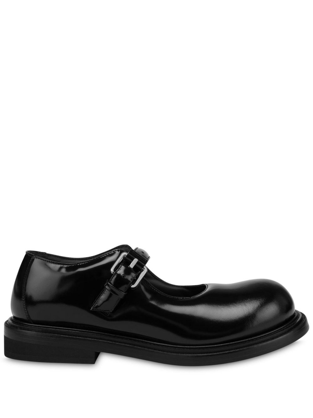 Moschino patent-leather loafers - Black von Moschino