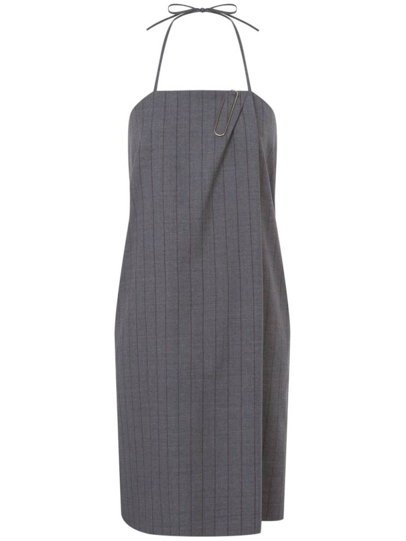 Moschino pinstripe mini dress - Grey von Moschino