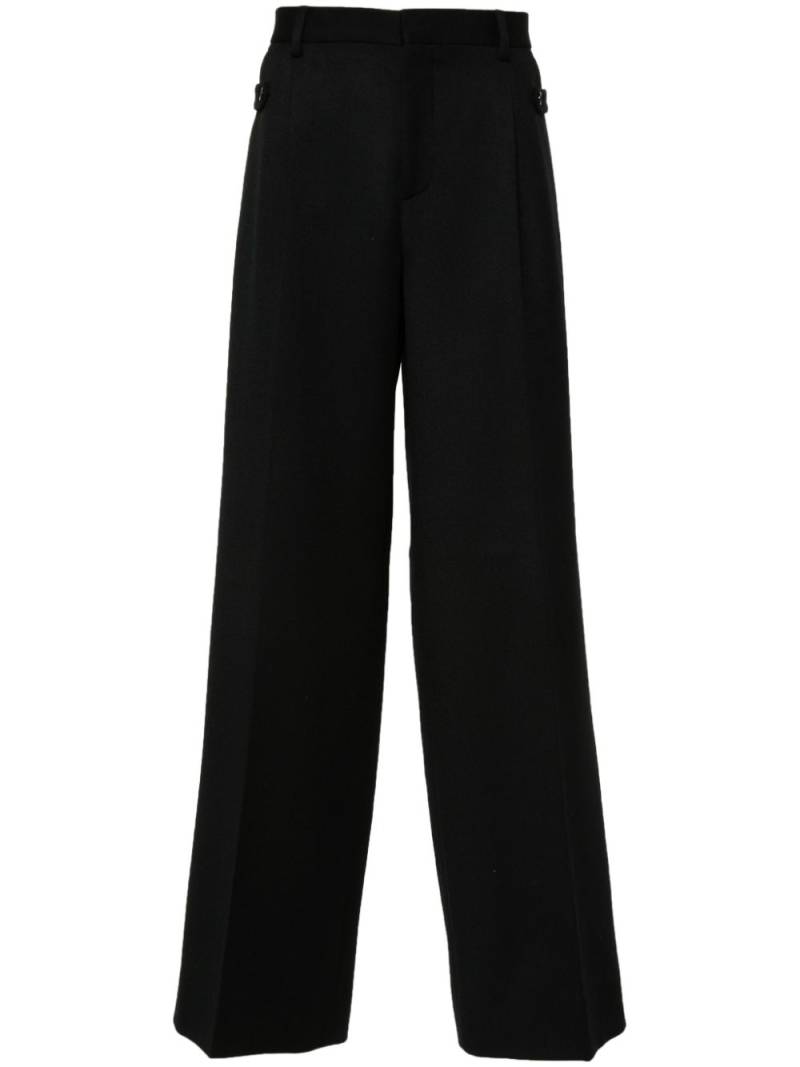 Moschino pleat-detail tailored trousers - Black von Moschino