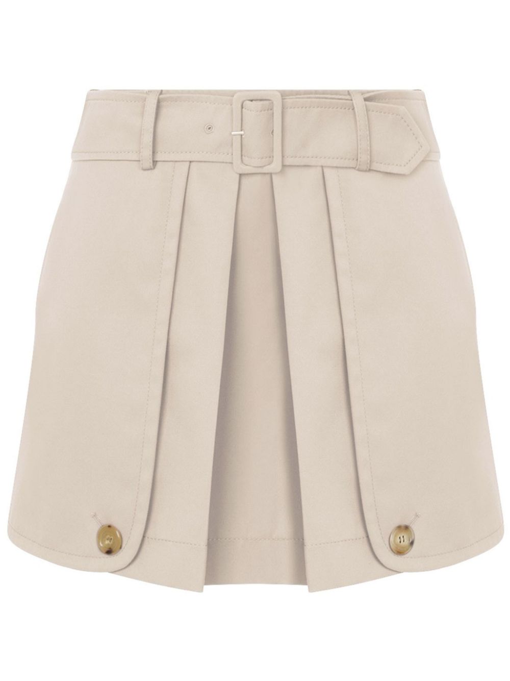 Moschino pleated mini skirt - Neutrals von Moschino