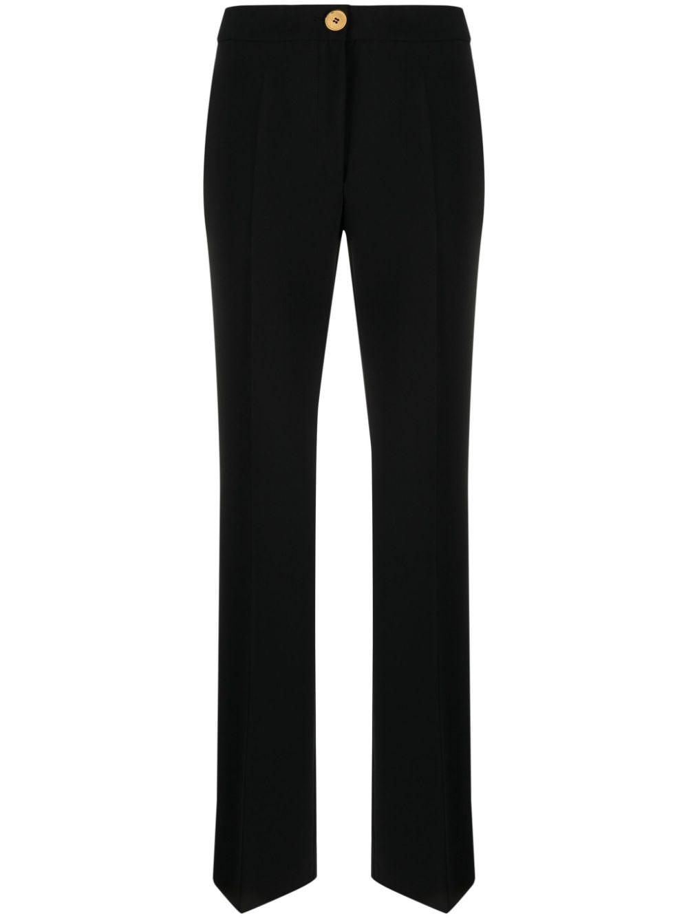 Moschino pressed-crease button-fastening tailored trousers - Black von Moschino