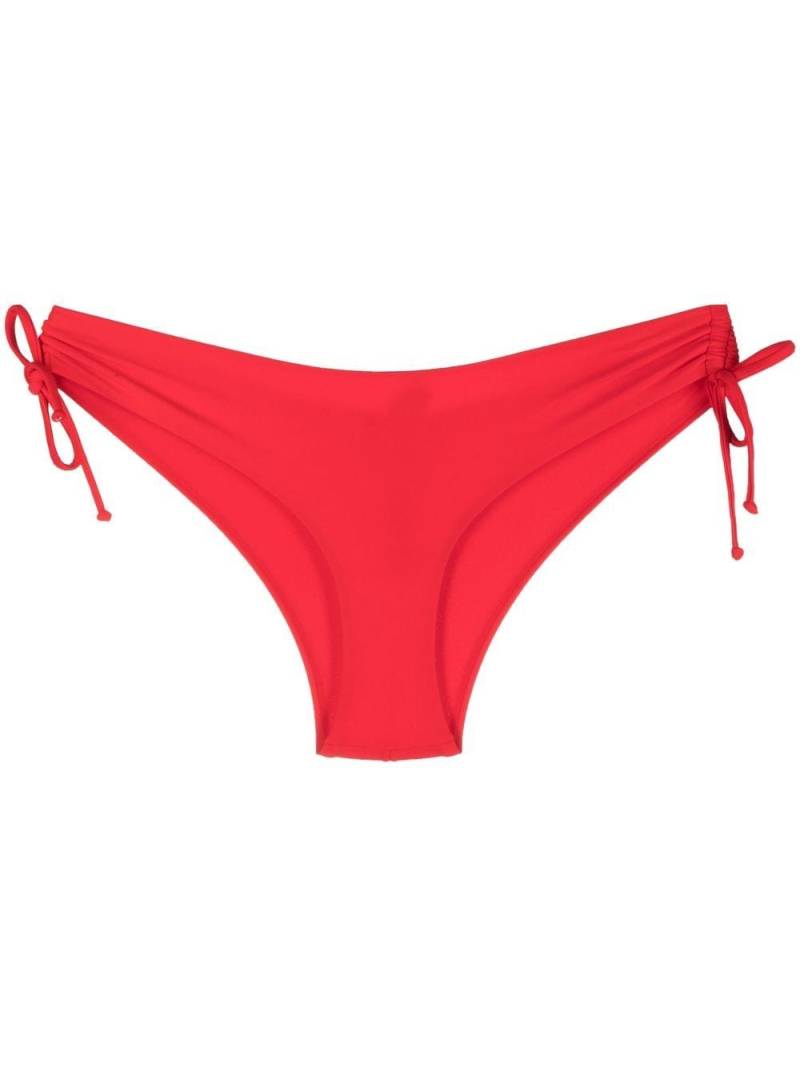 Moschino ruched drawstring-detail swim briefs - Red von Moschino