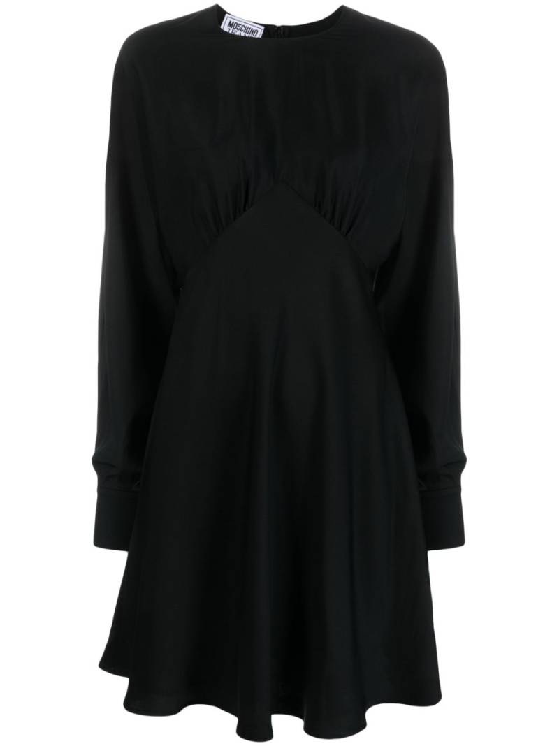 MOSCHINO JEANS satin poet-sleeve midi dress - Black von MOSCHINO JEANS