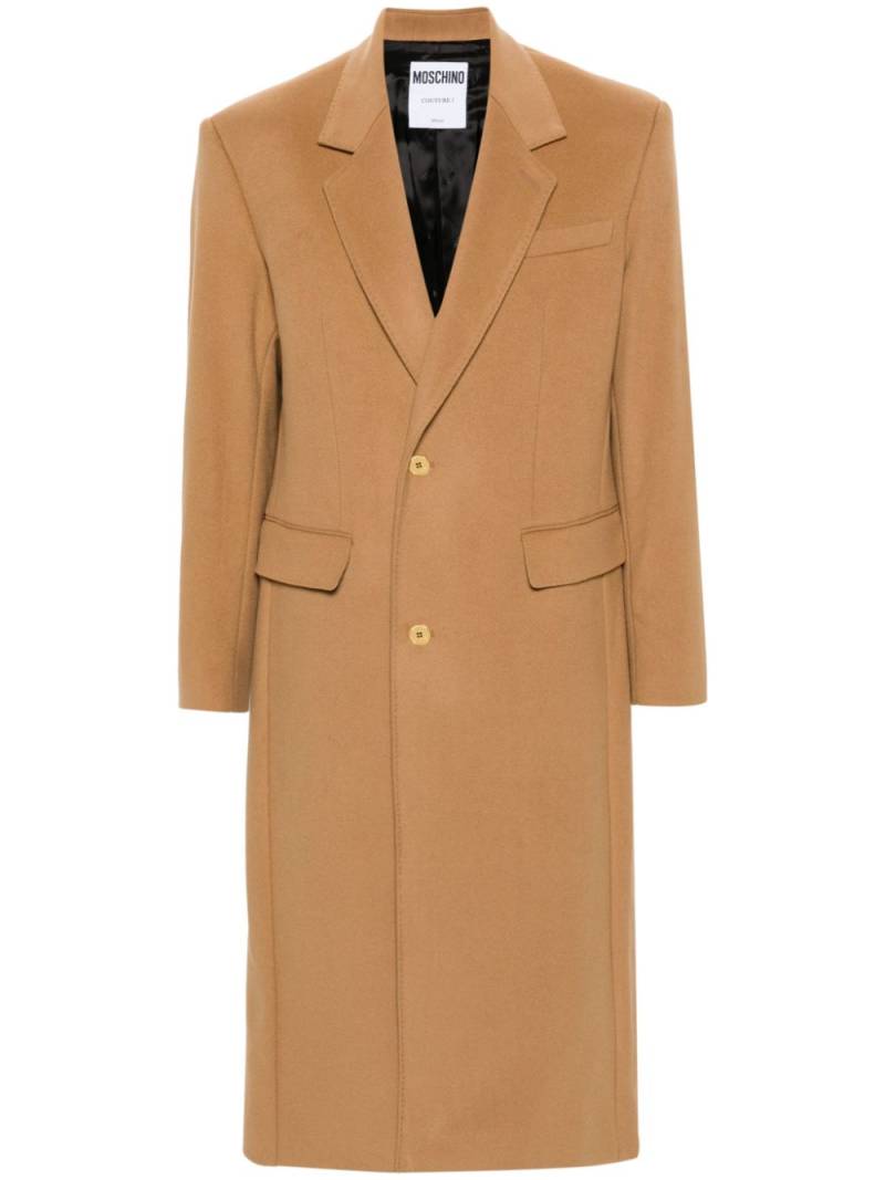 Moschino single-breasted coat - Brown von Moschino