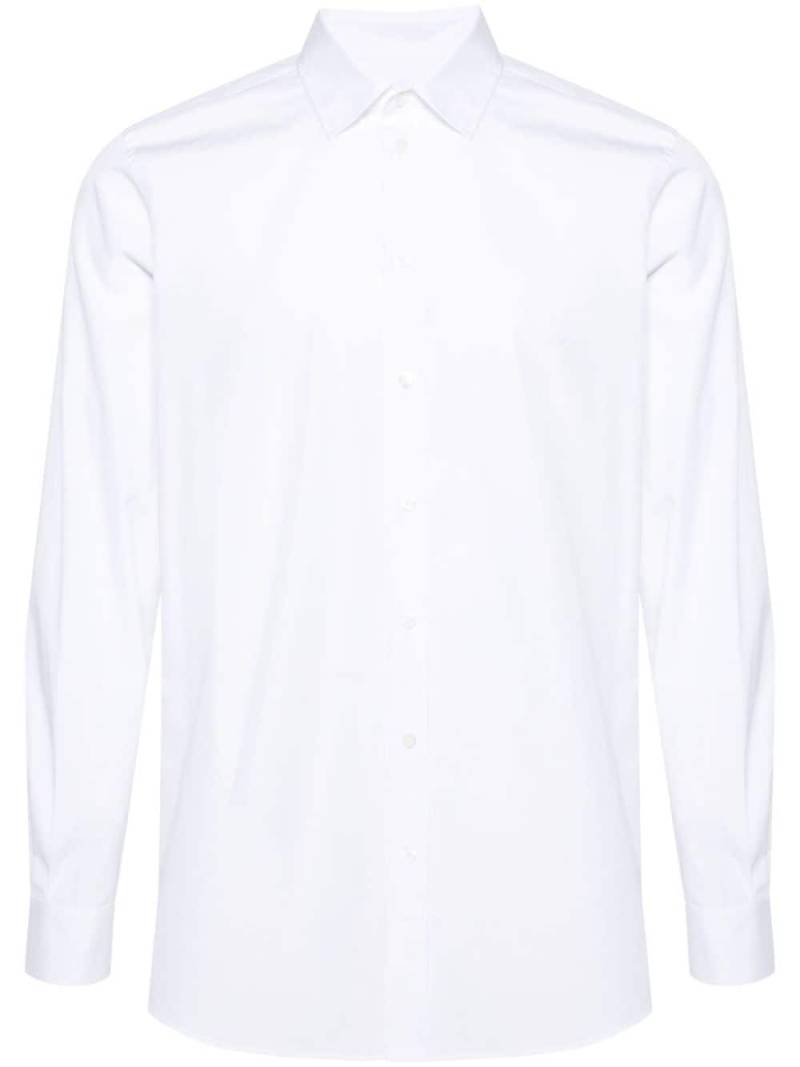 Moschino slogan-print cotton shirt - White von Moschino