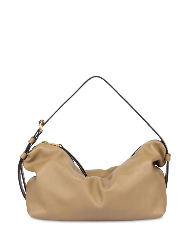 Moschino slouchy leather shoulder bag - Neutrals von Moschino