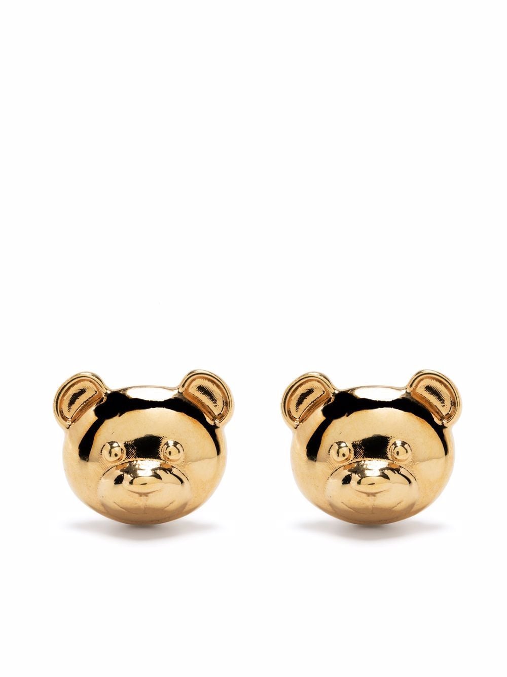 Moschino small Teddy Bear earrings - Gold von Moschino