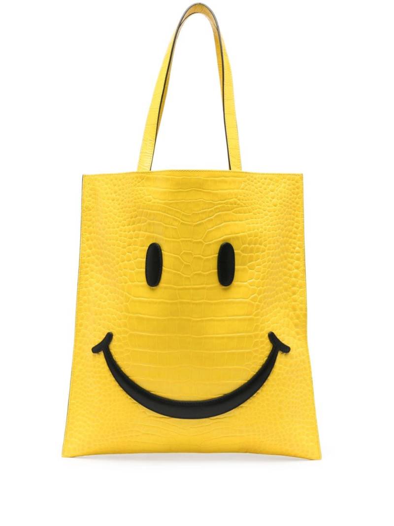 Moschino smiley-face tote bag - Yellow von Moschino