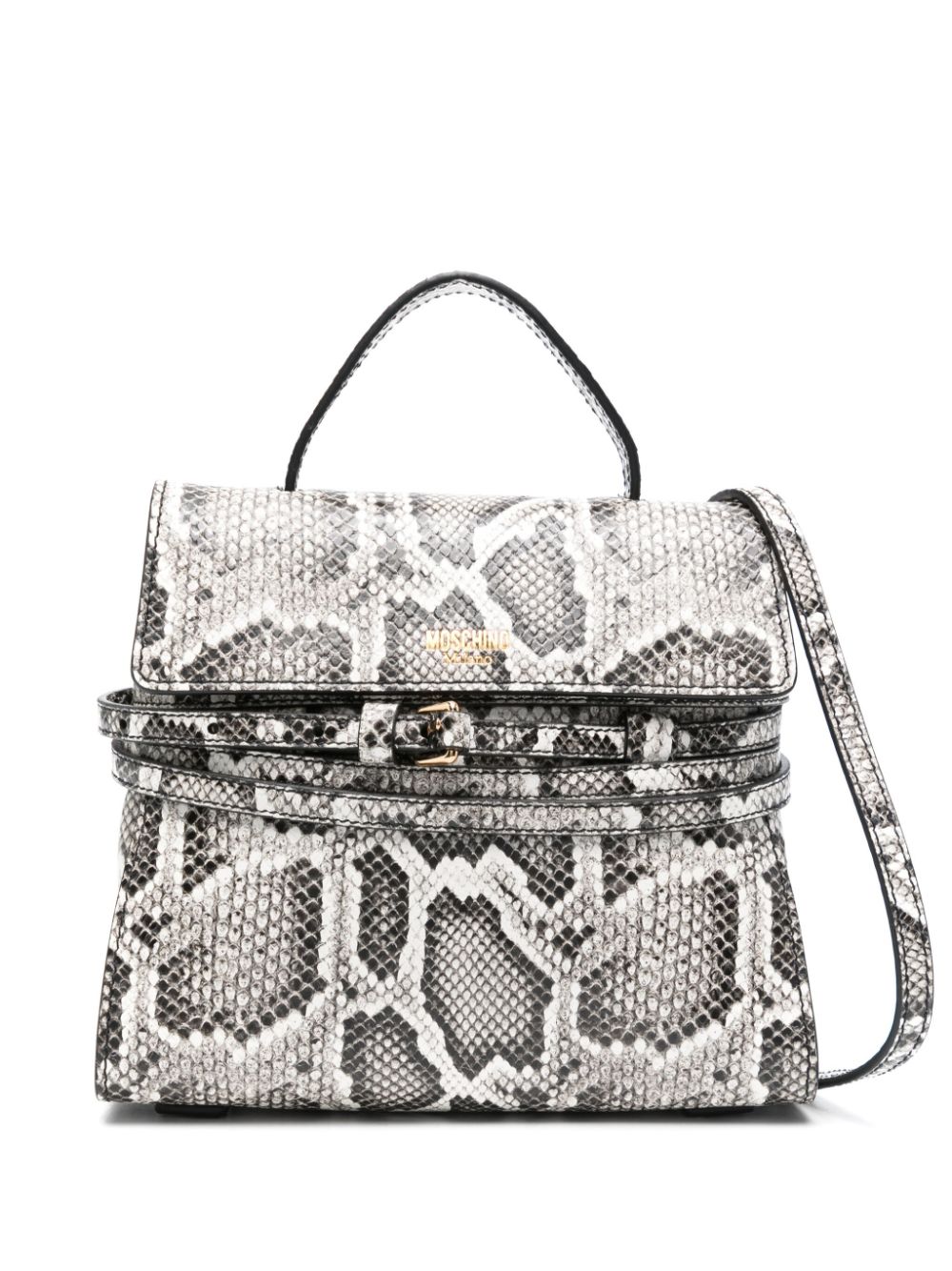 Moschino snake-print tote bag - Black von Moschino