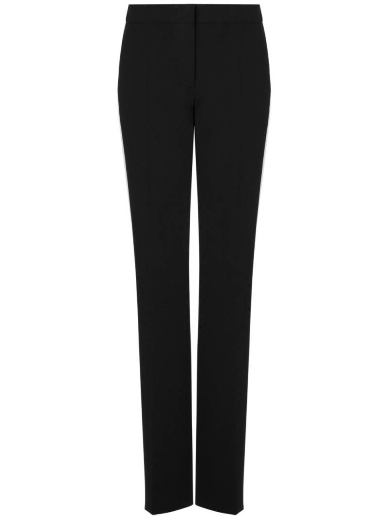 Moschino stripe-detail tailored trousers - Black von Moschino