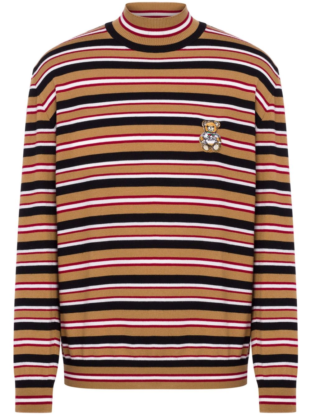 Moschino striped virgin-wool jumper - Brown von Moschino