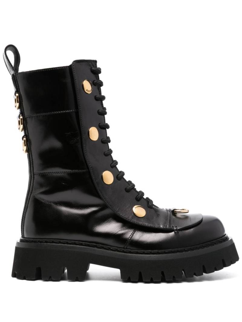 Moschino studded boots - Black von Moschino