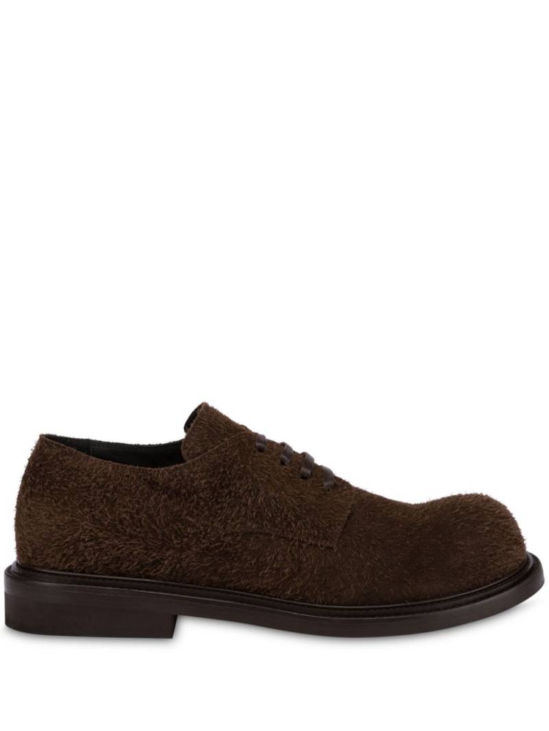 Moschino suede oxford shoes - Brown von Moschino