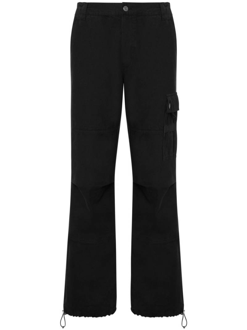 Moschino tapered-leg cargo trousers - Black von Moschino