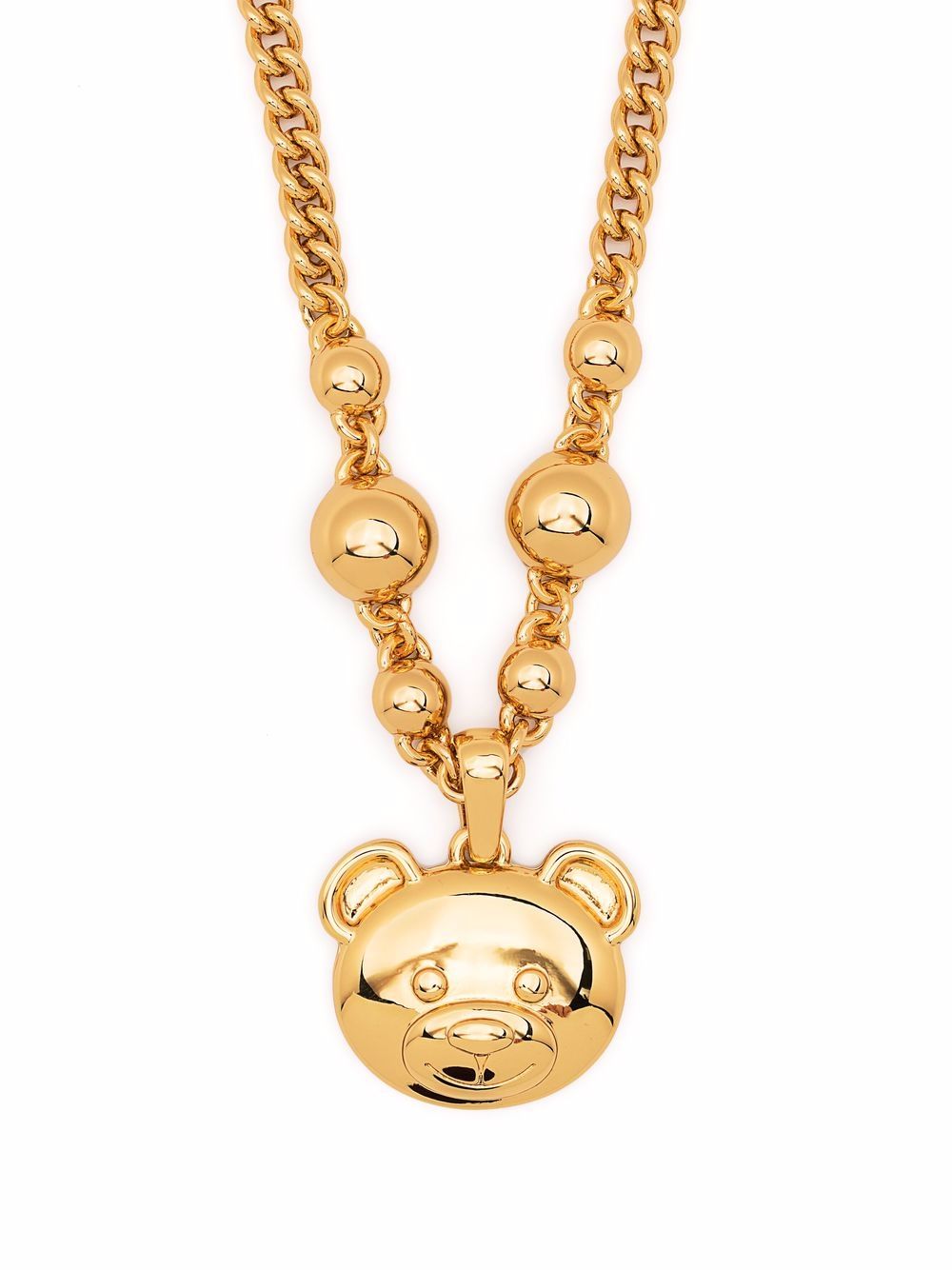 Moschino teddy bear-pendant necklace - Gold von Moschino