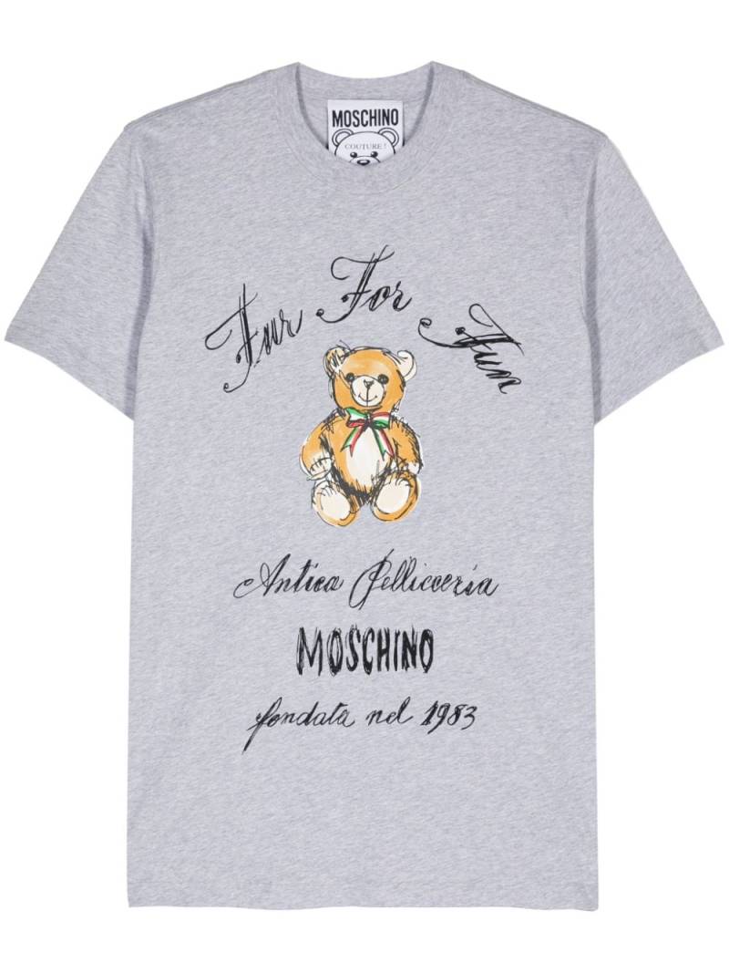 Moschino teddy bear-print T-shirt - Grey von Moschino