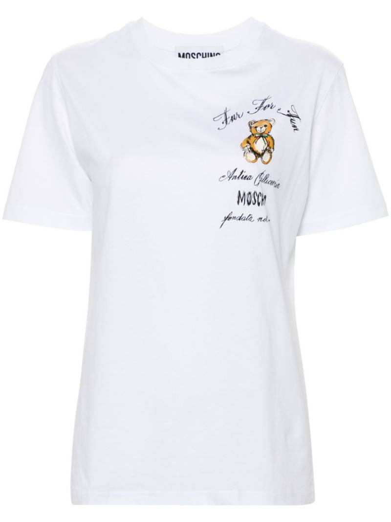 Moschino teddy bear-print T-shirt - White von Moschino