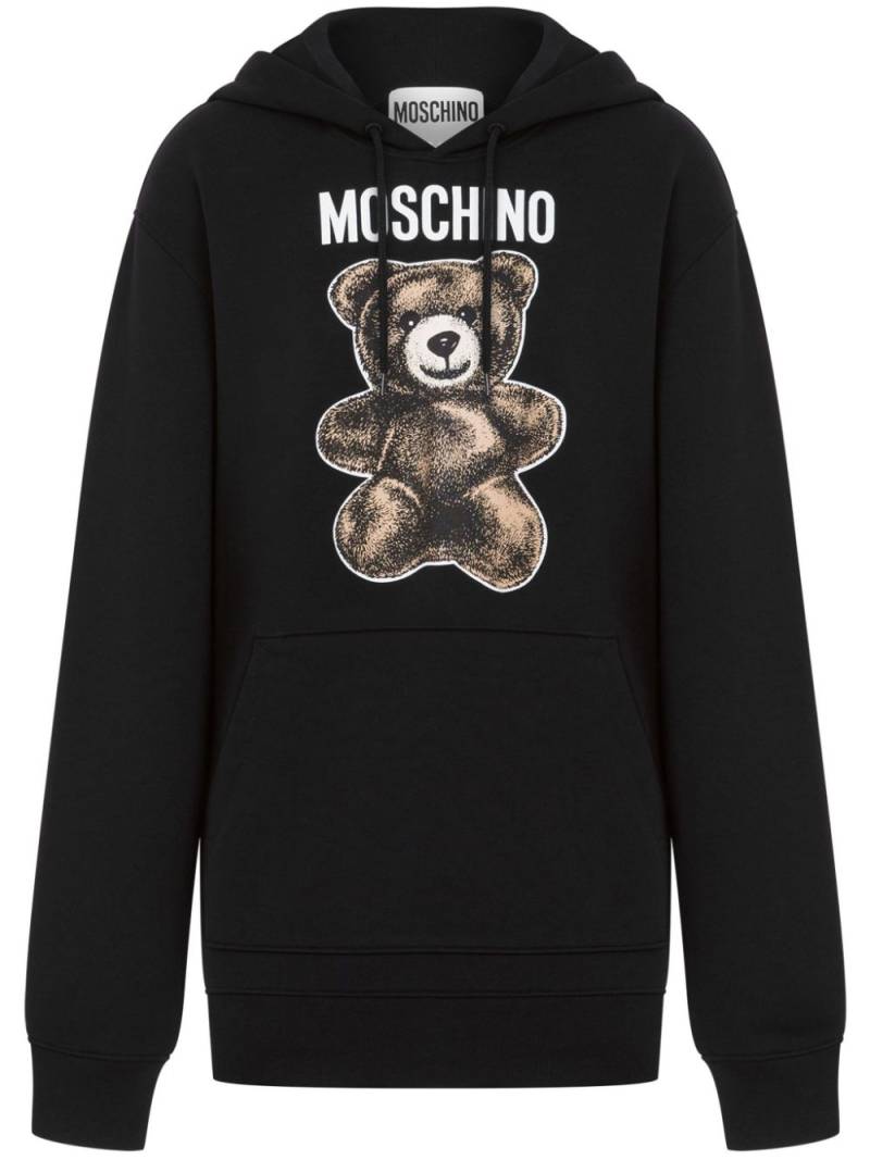 Moschino teddy bear-print hoodie - Black von Moschino