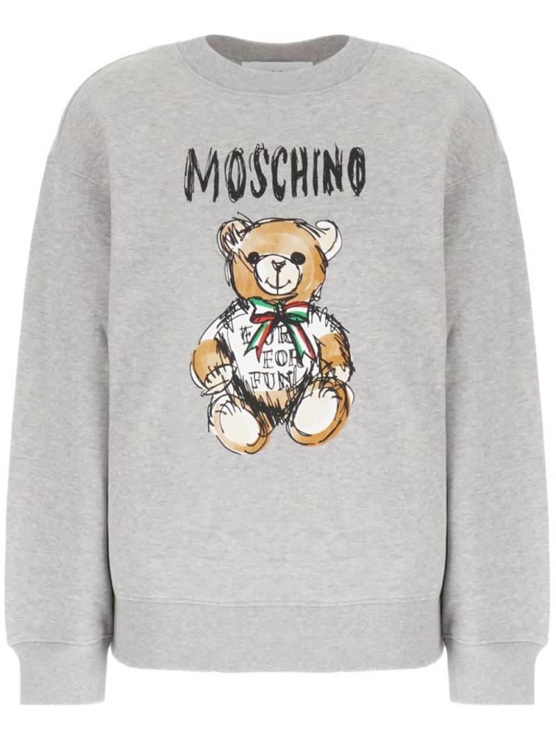 Moschino teddy bear-print sweatshirt - Grey von Moschino