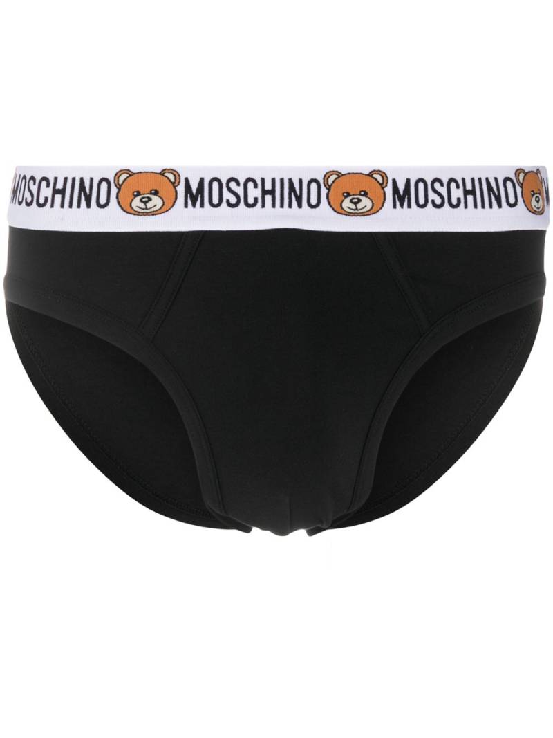 Moschino Teddy Bear-motif briefs - Black von Moschino