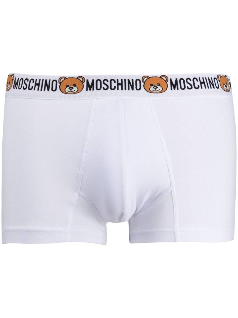 Moschino teddy waistband brief boxers - White von Moschino