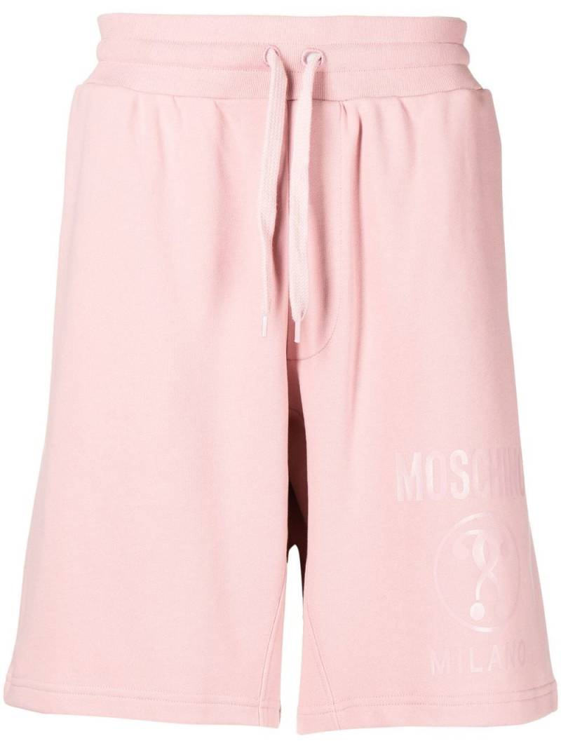 Moschino tonal-logo track shorts - Pink von Moschino