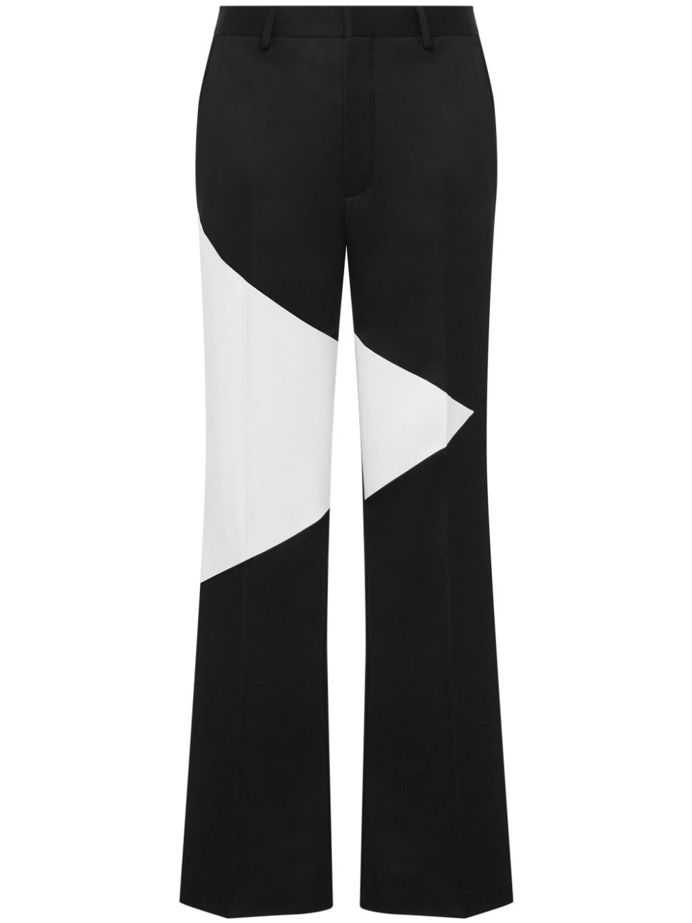 Moschino two-tone straight-leg trousers - Black von Moschino