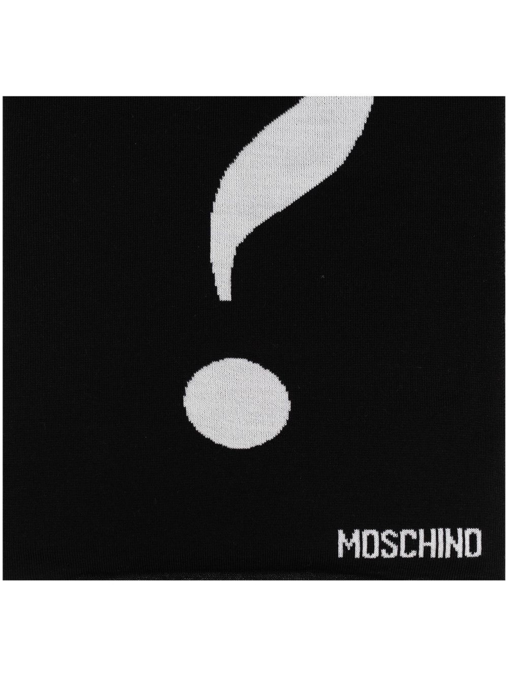 Moschino wool scarf - Black von Moschino