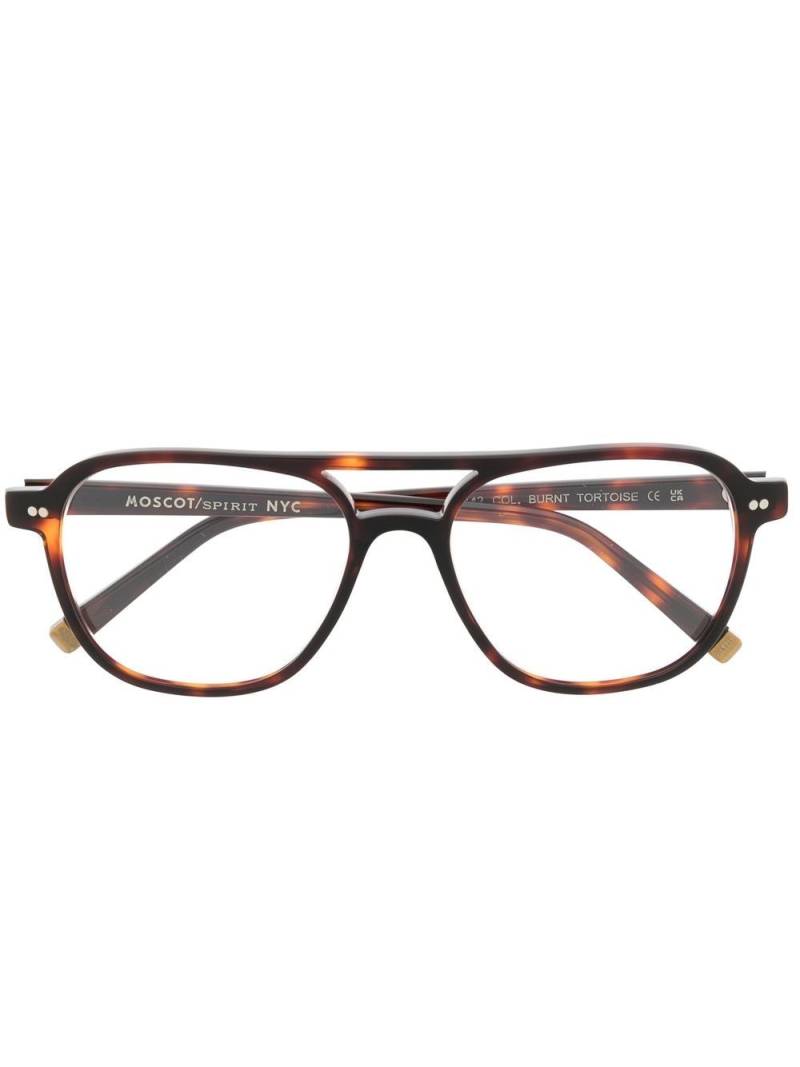 Moscot Bjorn pilot-frame glasses - Brown von Moscot