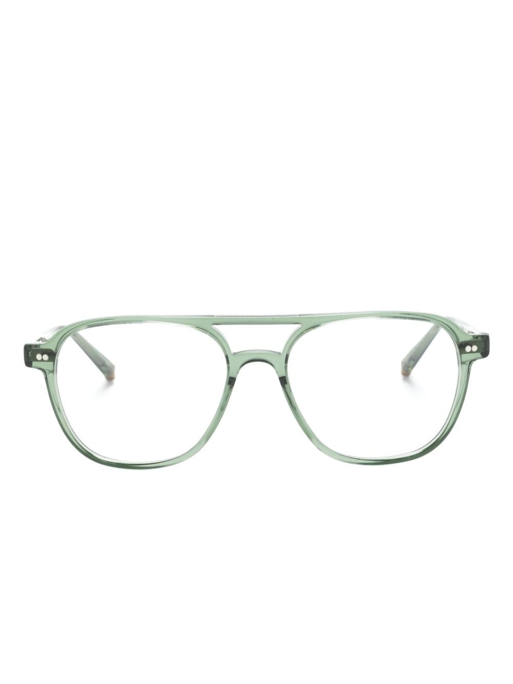 Moscot Bjorn wayfarer-frame glasses - Green von Moscot