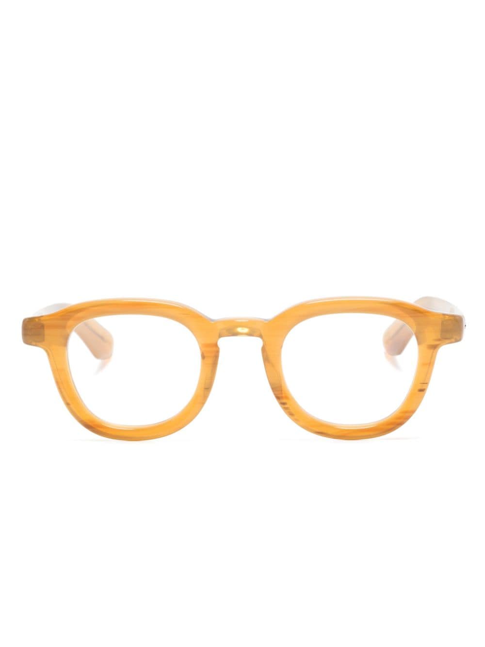 Moscot Dahven square-frame glasses - Orange von Moscot