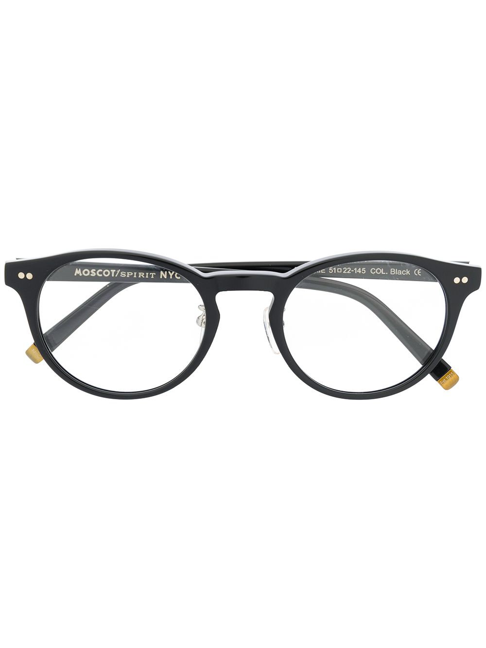 Moscot Fran Kiemp round glasses - Black von Moscot