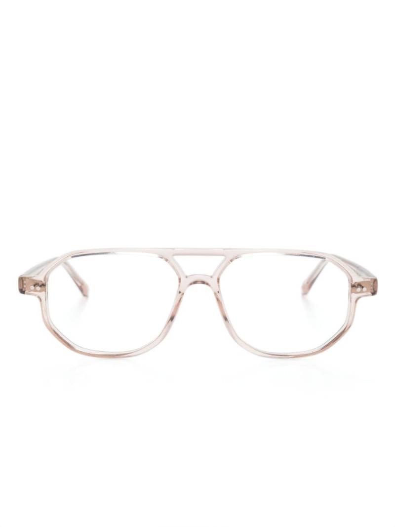 Moscot Gazeektal pilot-frame glasses - Pink von Moscot