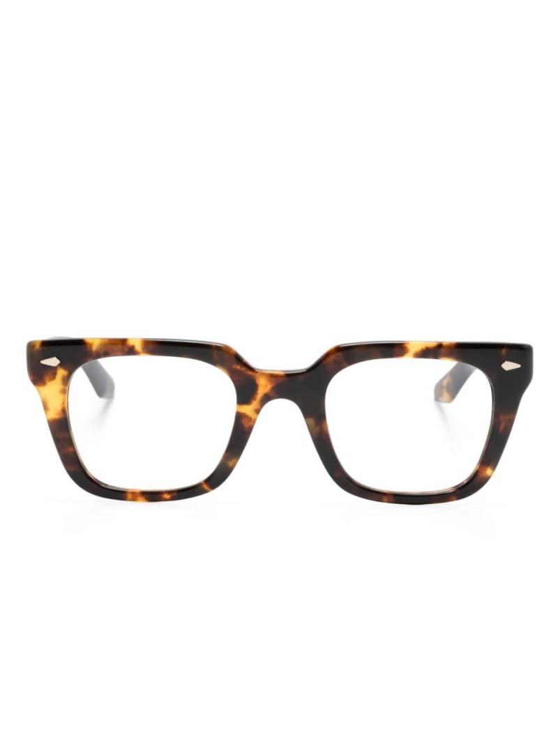 Moscot Grober square-frame glasses - Brown von Moscot