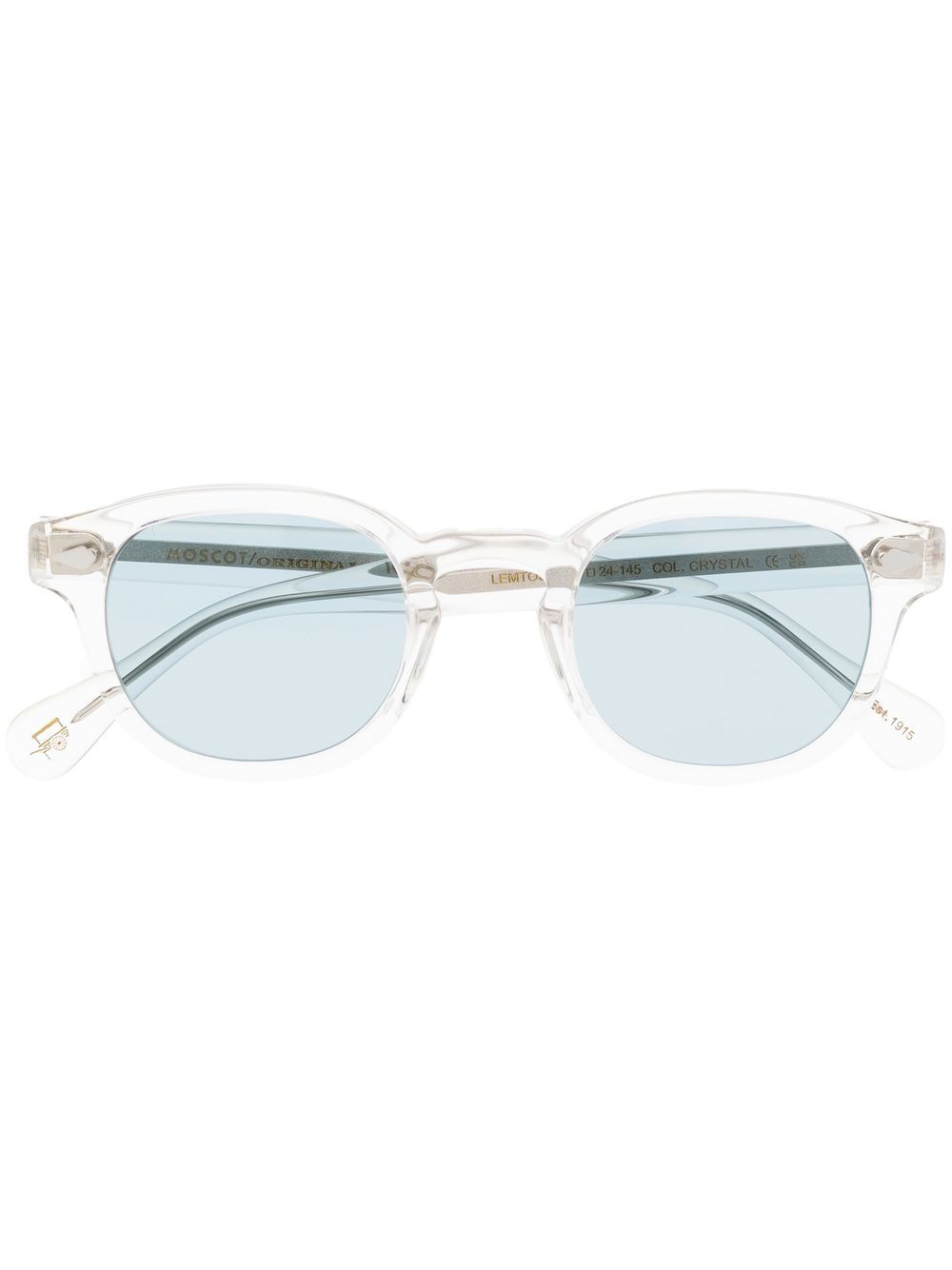 Moscot Lemtosh Sun-Polarized round-frame sunglasses - White von Moscot