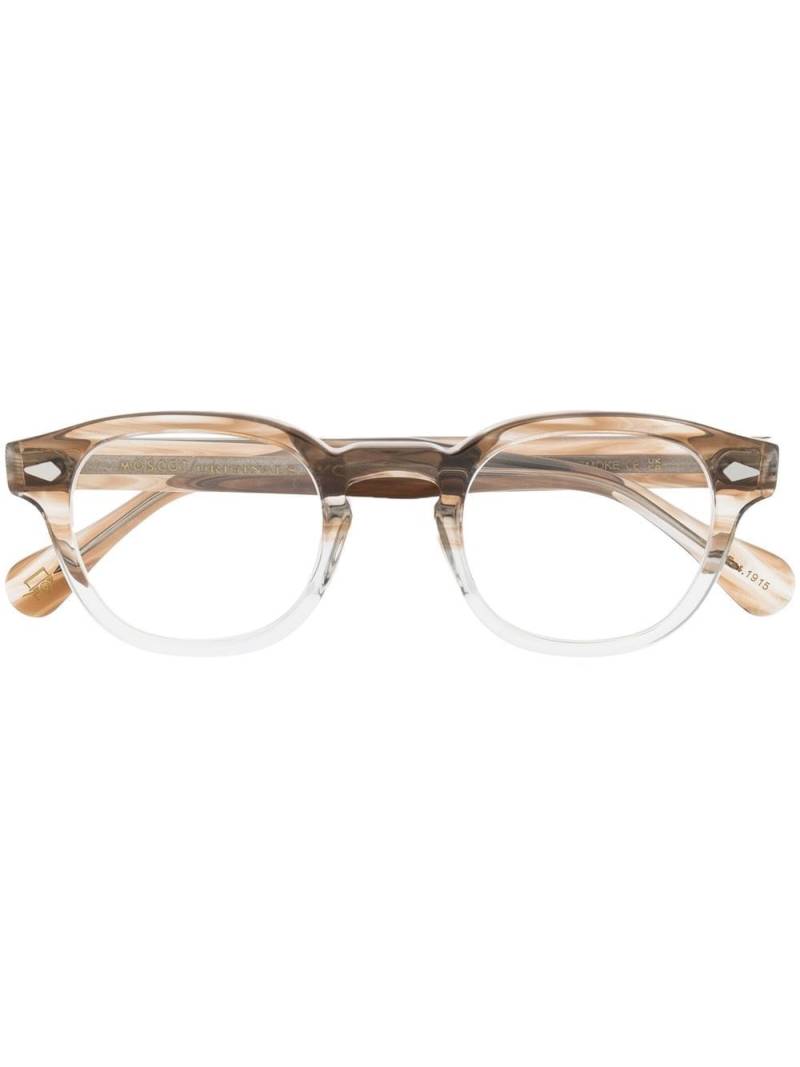 Moscot Lemtosh pantos-frame glasses - Brown von Moscot