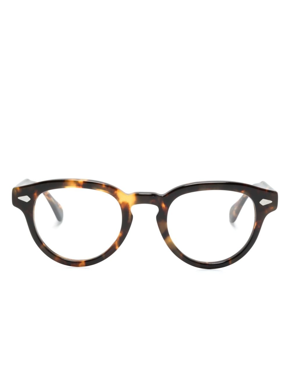 Moscot Maydela wraparound-frame glasses - Brown von Moscot