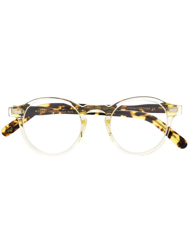 Moscot Miltzen round-frame glasses - Yellow von Moscot